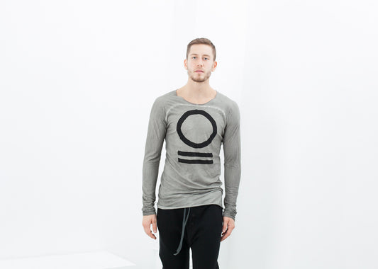 Antidote "Joie" Tee in Taupe - multi loc