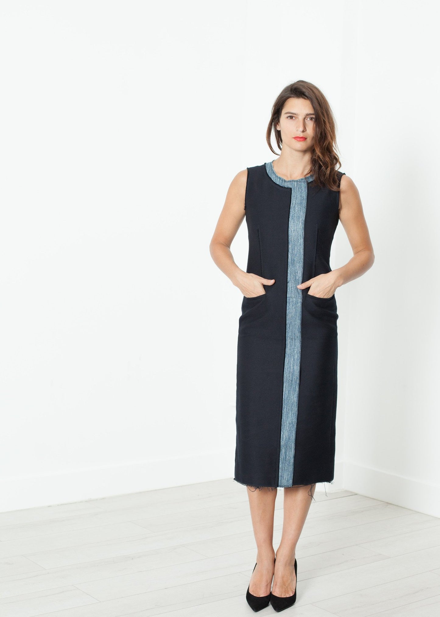 Denim Dress in Denim Bis2