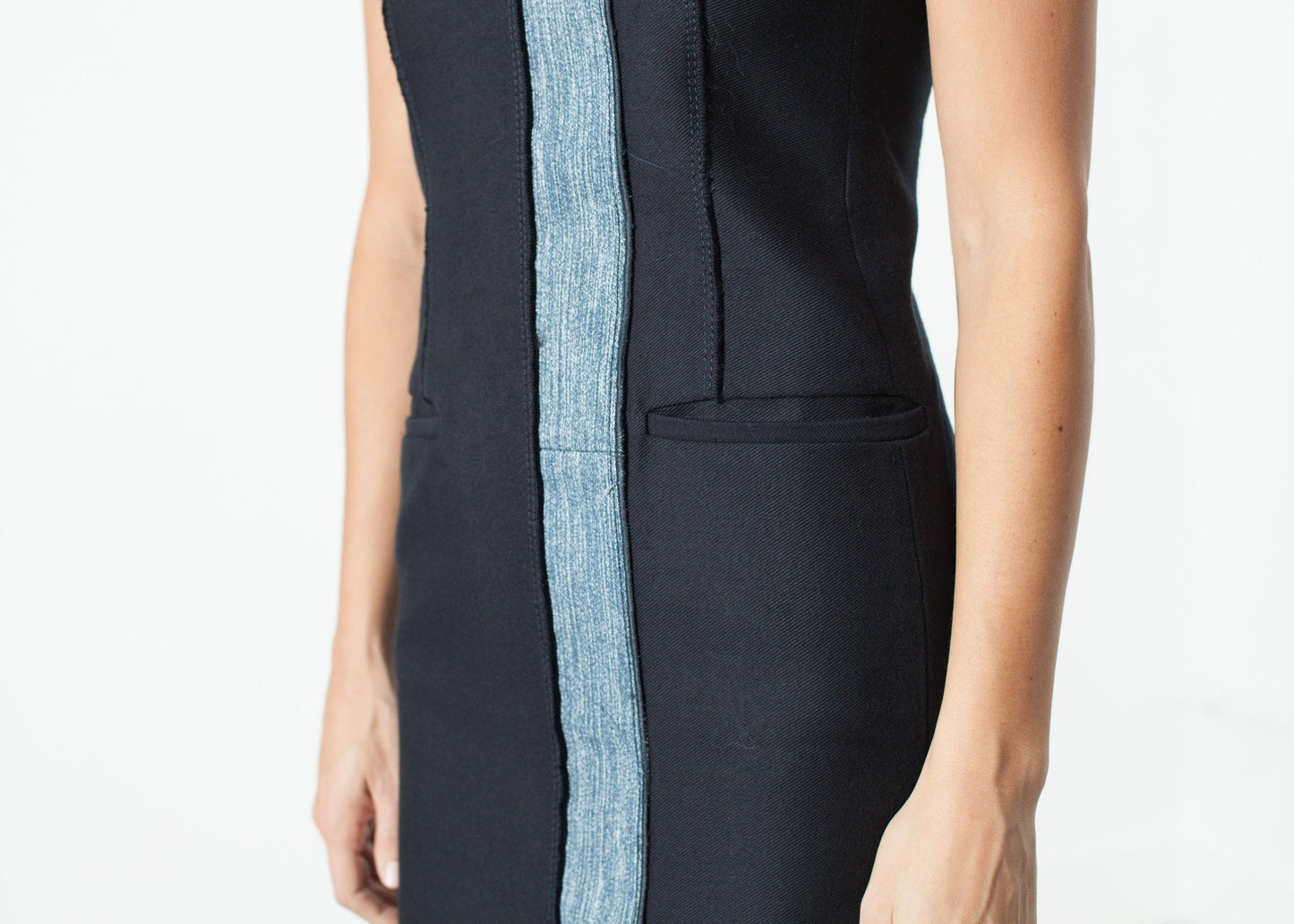 Denim Dress in Denim Bis2